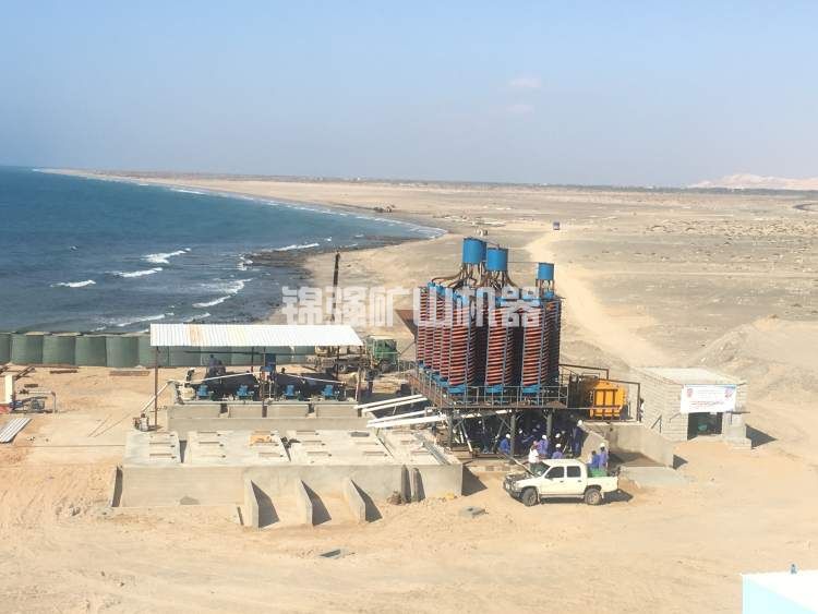 濱海鋯鈦礦重力選礦工藝流程圖 濱海鋯鈦礦重力選礦工藝流程圖